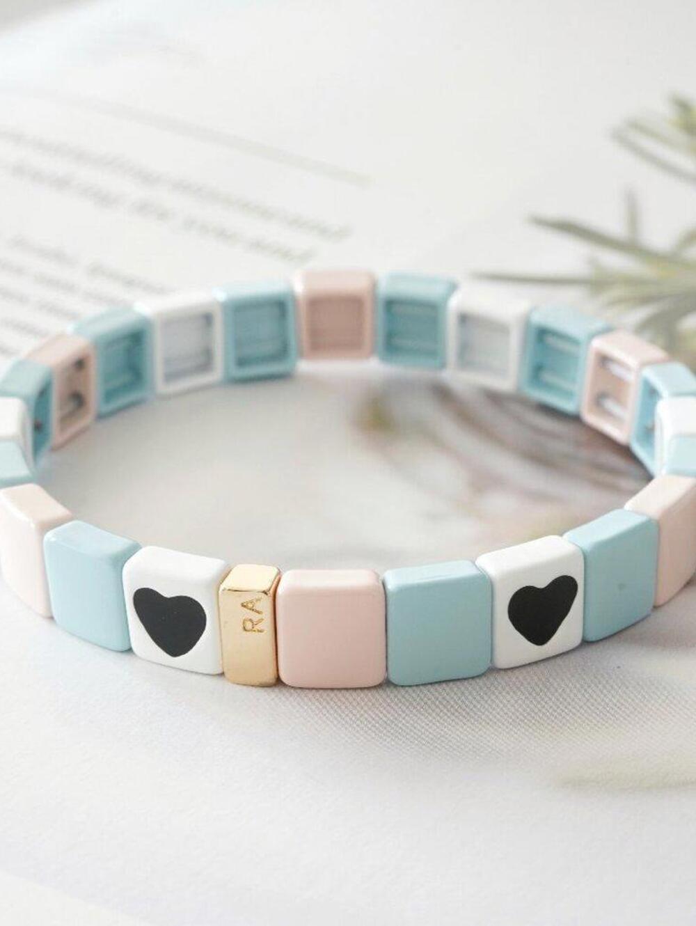 Roxanne Assoulin All Heart Bracelet Baby Blue Pink